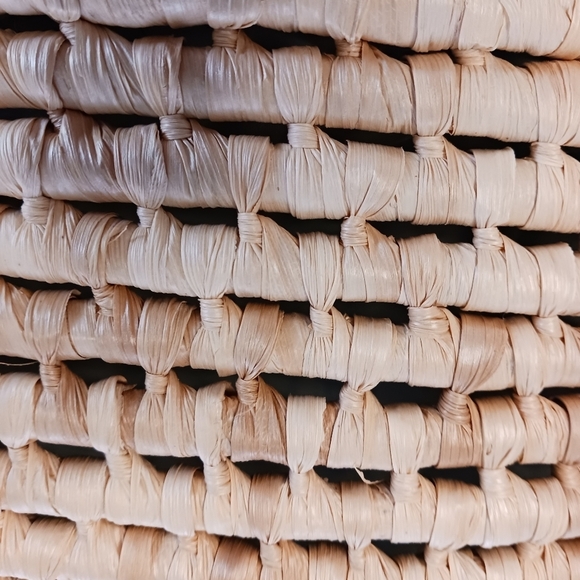 Bijoux Turner Ratan Handbag Beachbag Woven NWT Vacation Beach Summer Green - Picture 4 of 8